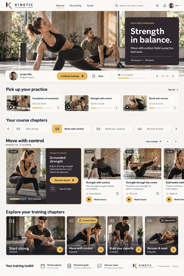 KINETIC course theme