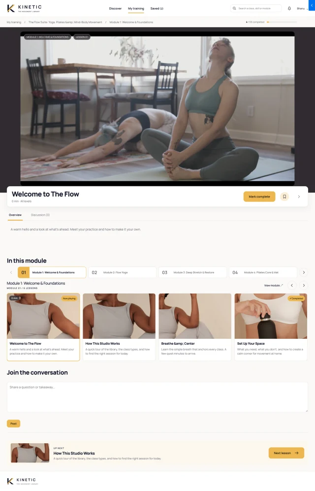 Template lesson page