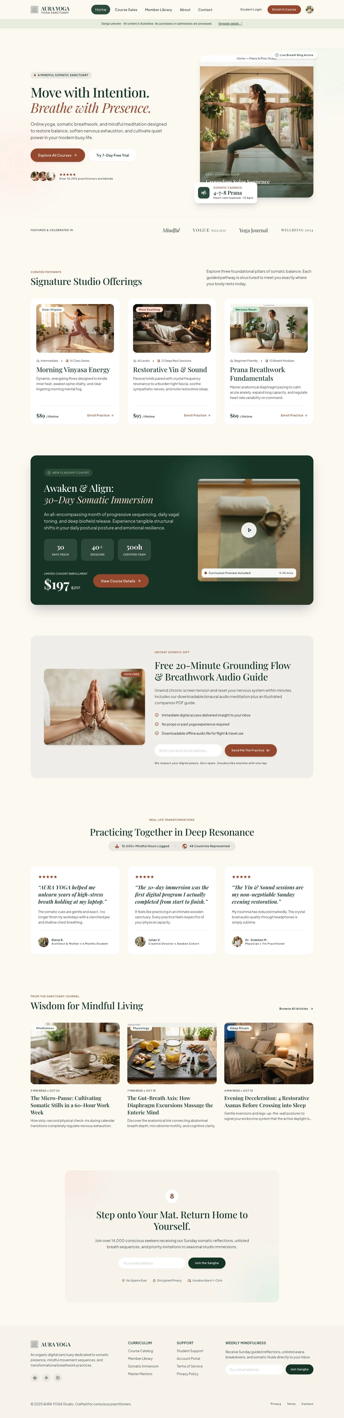 AURA Yoga — Home